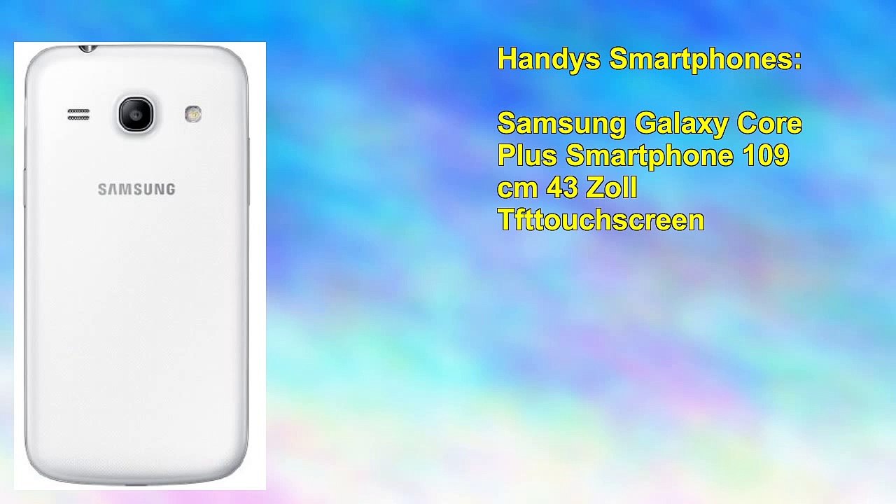 Samsung Galaxy Core Plus Smartphone 109 cm 43 Zoll Tfttouchscreen