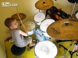 ACDC - Back in Black - Drum Cover - 5 Year Old Drummer