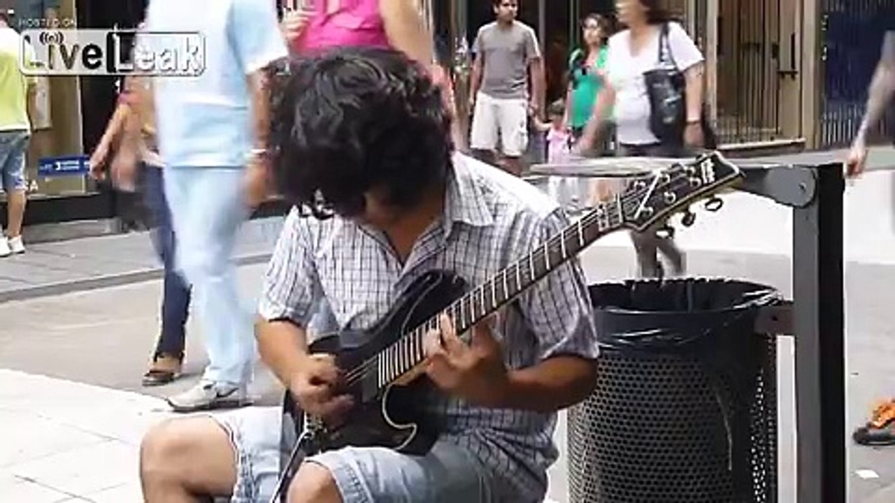 Impressive Young Street Musician Plays Scorpions Song