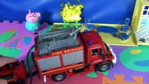 Peppa Pig en français. Peppa Pig et le camion de pompiers. Peppa Pig renconre le pompier