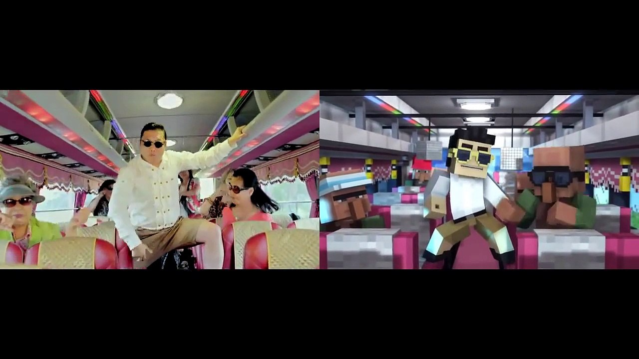 GANGNAM STYLE VS MINECRAFT STYLE