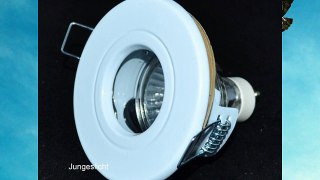 5 x Bathroom Built-In Aqua light IP44 White with 230 V GU10 35 W Halogen Bulb Dimmable