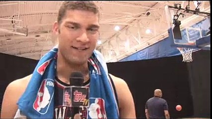 Brook Lopez at the 2008 NBA Rookie Photo Shoot.