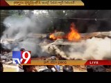 14 houses burns as gas cylinder blast in a house in Kurnool