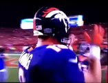 National Football League Denver Broncos players tease quarterback Peyton Manning after he sets NFL