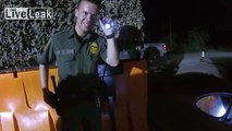 Popping Refusal at US Border Patrol Checkpoint - Agent grabs weapon and seizes balloon