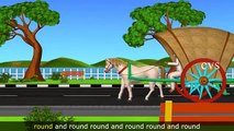 The Wheels on the Bus go round and round  Vehicles   3D Animation Nursery Rhymes for Children