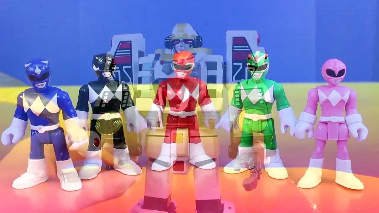 Mighty Morphin Power Rangers Legacy White Tigerzord Saves Imaginext Power Rangers From Rita Repulsa