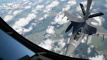 F-16 Aerial Refueling over United Kingdom.