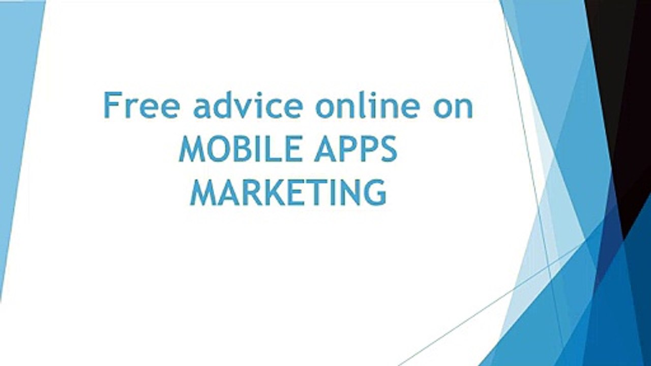 Free advice online on MOBILE APPS MARKETING