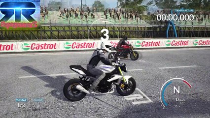 RIDE Gameplay español Triumph Street retocada Hoy Directo!!