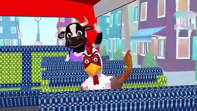 The Wheels On The Bus Go Round and Round Kids Rhymes | Children Nursery Rhymes