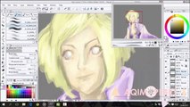 Digital Art Speed Painting Programs Clip Studio Paint EX 5 with Wacom Tablet Drawing Lolita Tutorial
