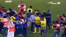 احتفالات لاعبي النصر بعد فوزهم ببطولة الدوري 2014