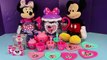 Minnie Mouse Play Doh Mickey Mouse in Stop Motion Tea Party and Minnie Singing by ToysReviewToys