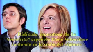 Ridículo de la socialista Elena Valenciano cantando en la radio como Marisol - 28/8/2013