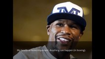 Floyd Mayweather not really worried about losing.