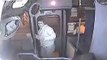 Purse snatcher gets a beating with a bat by bus driver