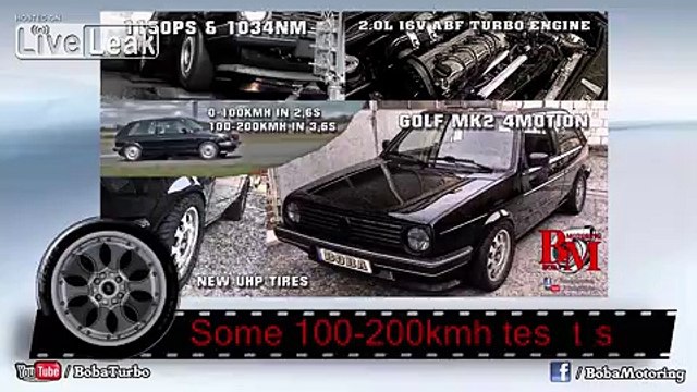 VW Golf MK2 2L 16v Turbo 1150HP/PS by Boba Motoring