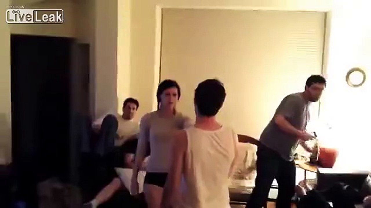 Girl beats guy in wrestling putting him in a chokehold and wins