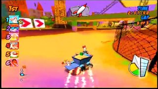 Cartoon Network Racing PS2 Earl And Chicken Gameplay