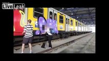 German Graffiti Artists Get Shot At When Caught In Naples Train Station (2011)