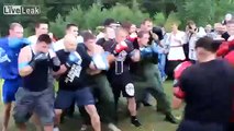 RUSSIAN HOOLIGANS fight = with boxing gloves =