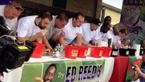 Ed Reed Chicken Sausage Eating Contest