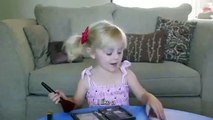 2 year old gives adorable makeup tutorial