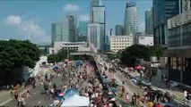 Timelapse Footage Shows Protesters Descending on Admiralty