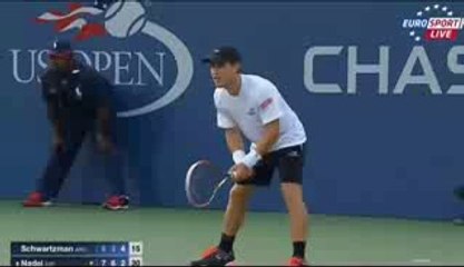 Rafael Nadal Hot Shot  vs Diego Schwartzman  US Open 2015