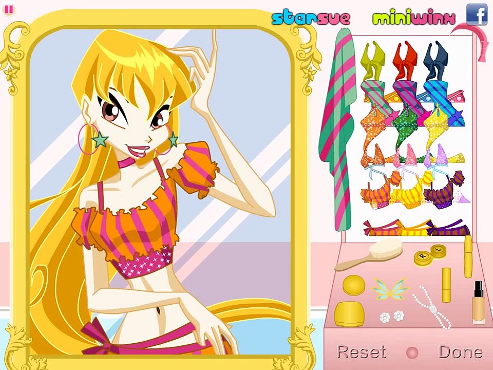 Charmiks Winx Stella! Game Winx girls about! Make up!