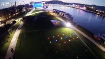 Illuminated Drones Light Up The Night Sky In An Array Of Flying Colors