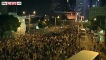 Tear Gas Fired At Hong Kong Protesters