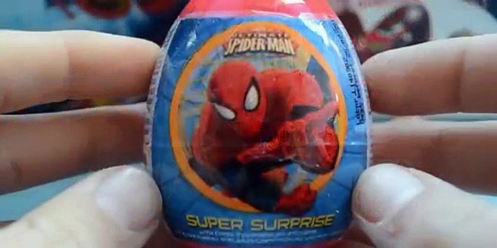 HUEVO KINDER SORPRESA PINGUINOS DE MADAGASCAR + HOMBRE ARAÑA + CARS 2 HUEVITOS SORPRESA 2015