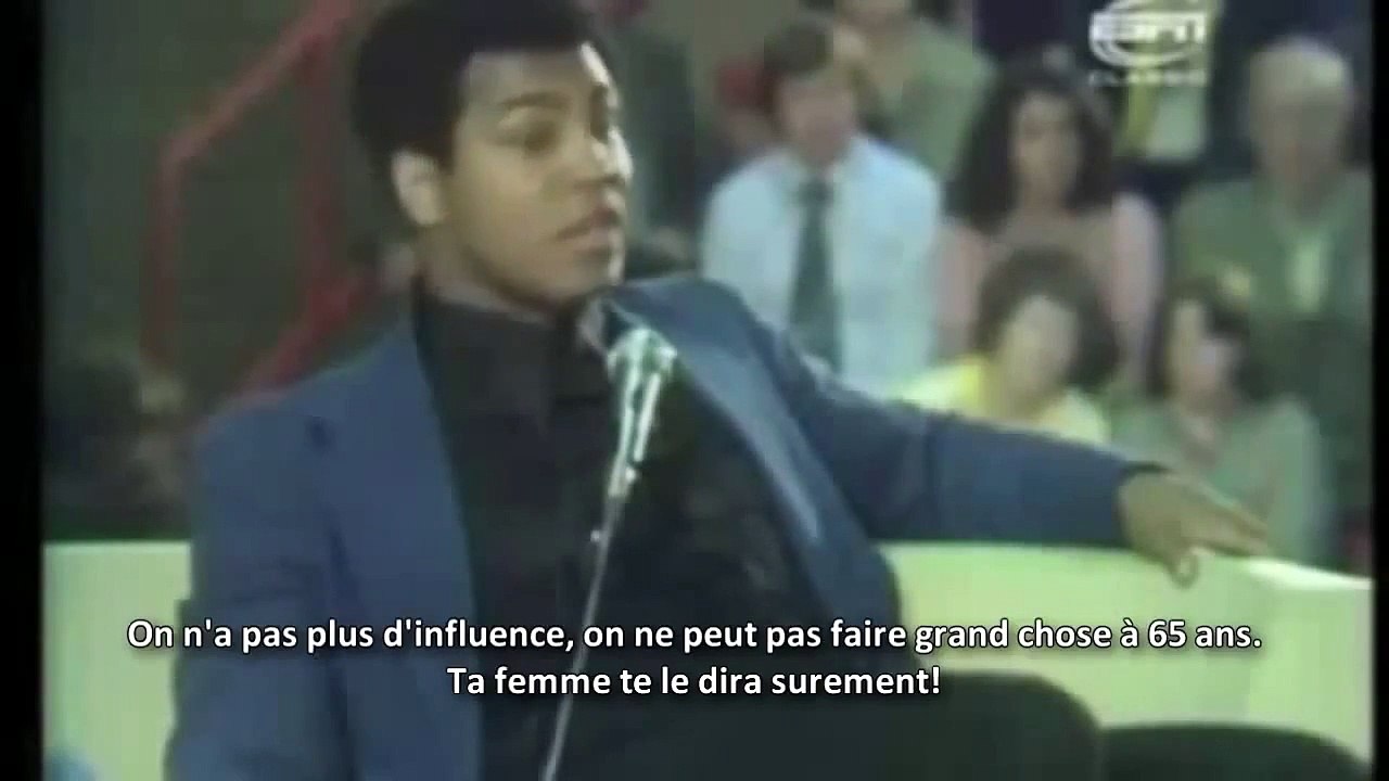 Un très grand champion répond à une très simple question   Muhammad Ali
