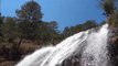 Wai's free fall/jump from 7 meters from a 25 meter waterfall. Canyoning in Da Lat - Vietnam