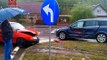Accident centura Gherla - Bunesti doua Opel din Cluj si Salaj (Cluj)