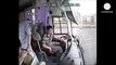 Accident de bus en Chine   images chocs filmées par une caméra de surveillance