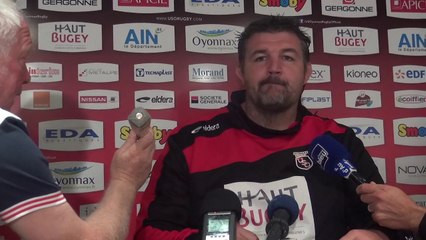 Rugby Top 14 - Olivier Azam réagit après Oyonnax - Clermont