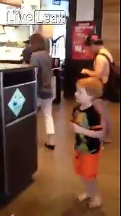 WTF! Almost naked guy at mcdonalds checkout