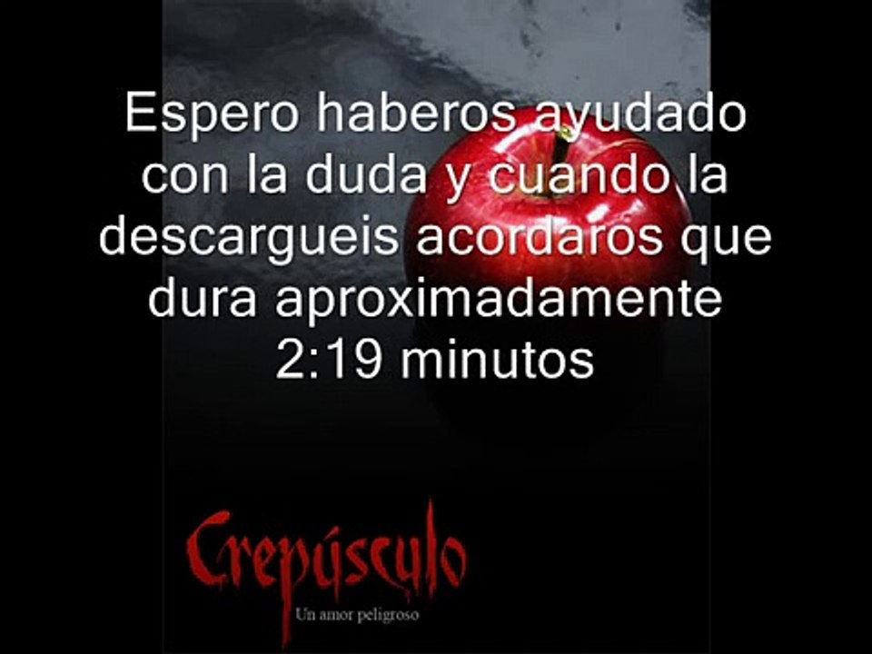 la cancion VERDADERA de crepusculo nana Edward,Original song of Edward piano