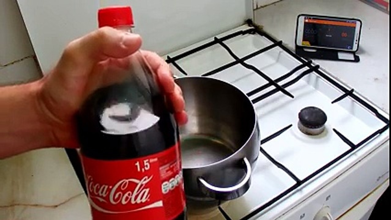 Esto pasa al hervir coca cola