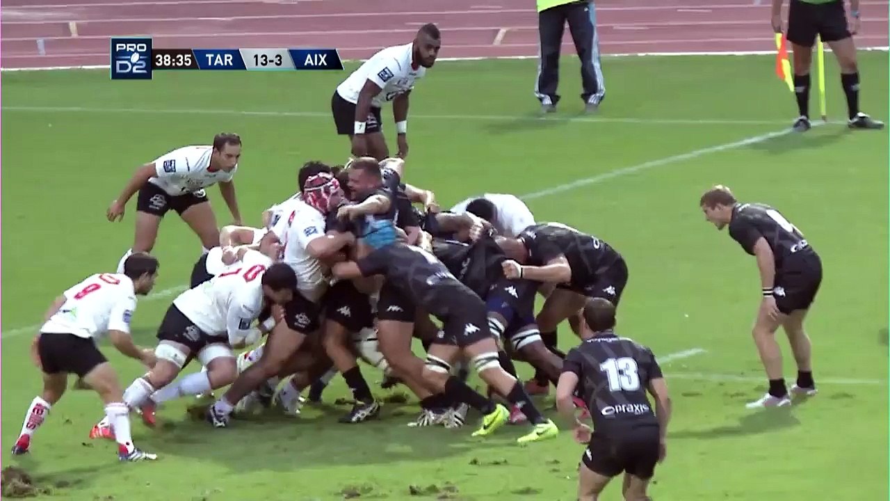 PRO D2 - Résumé Tarbes - Provence Rugby : 28-10 - J3 - Saison 2015/2016