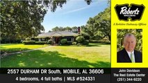 Home for sale 2557 DURHAM DR South MOBILE AL 36606 Roberts Brothers, Inc.