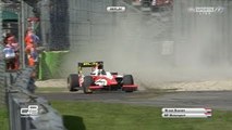 Van Buuren Big Crash 2015 GP2 Monza Race 1