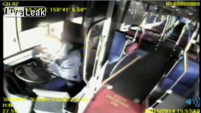 Bus driver high on synthetic marijuana crashs bus after having weed pipe while driving