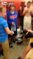 He had it coming: KO in high school football locker room