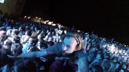 Fan Films Himself Crowd Surfing at Concert