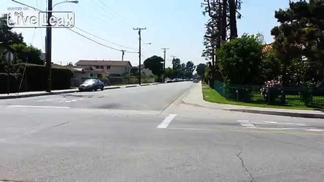 Police Car Gets Air Responding To 911 Call